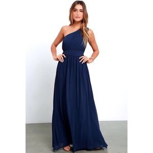 Lulu’s Navy Looking Glass Dress